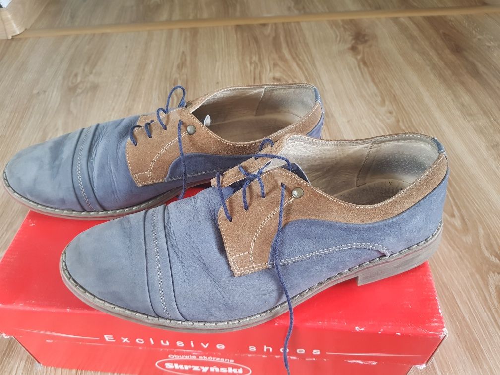 Buty męskie skórzane rozm 41 , firma Skrzyński