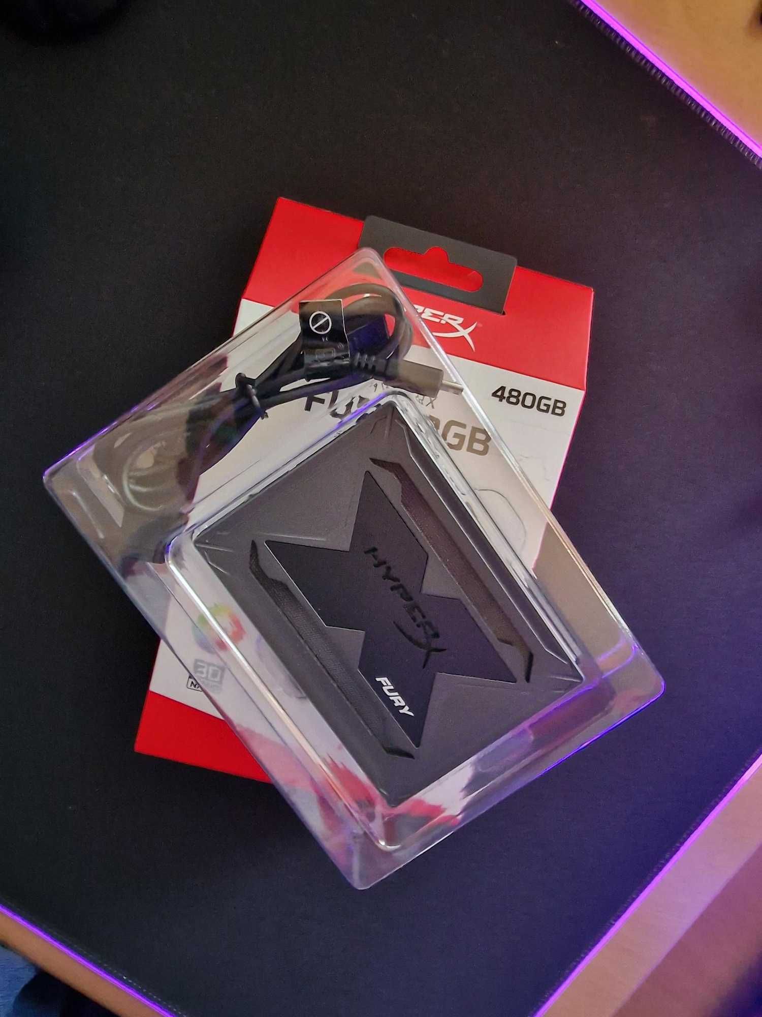 Kingston HyperX FURY SSD 480GB RGB - Como Novo