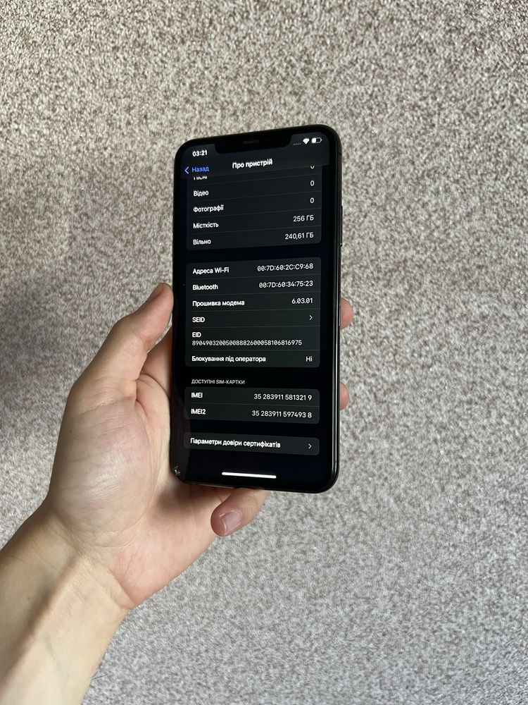 iPhone 11 Pro Max 256 GB Neverlock!