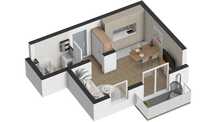 Apartamenty Centrum | NOWE_małe_ze SPIŻARKĄ