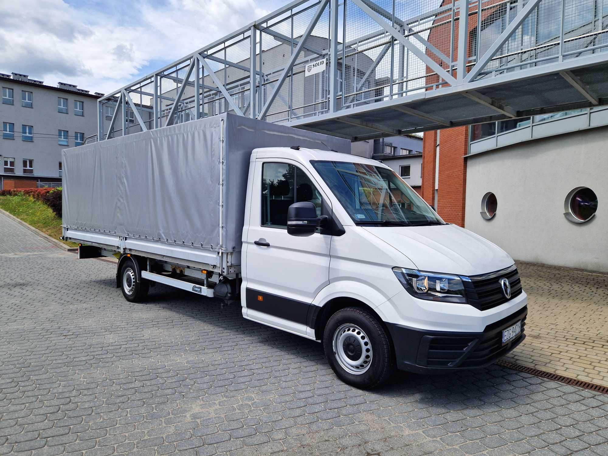 Volkswagen Crafter MAXI Plandeka Firanka Skrzynia 5,5m 1 Wł F-Vat 23%