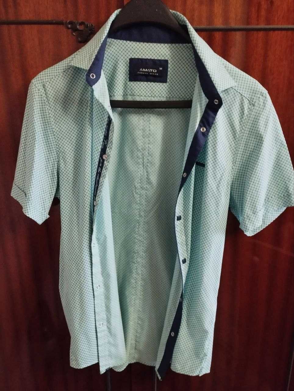 Чоловіча рубашка хлопковая Amato Casual Wear, розмір M в гарному стані