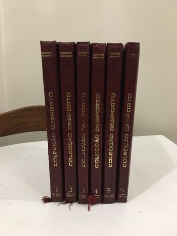 Coleção Desporto - 6 livros de 1980 a 1982