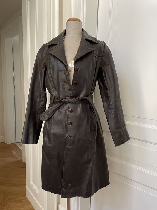 Płaszcz skórzany rozmiar S