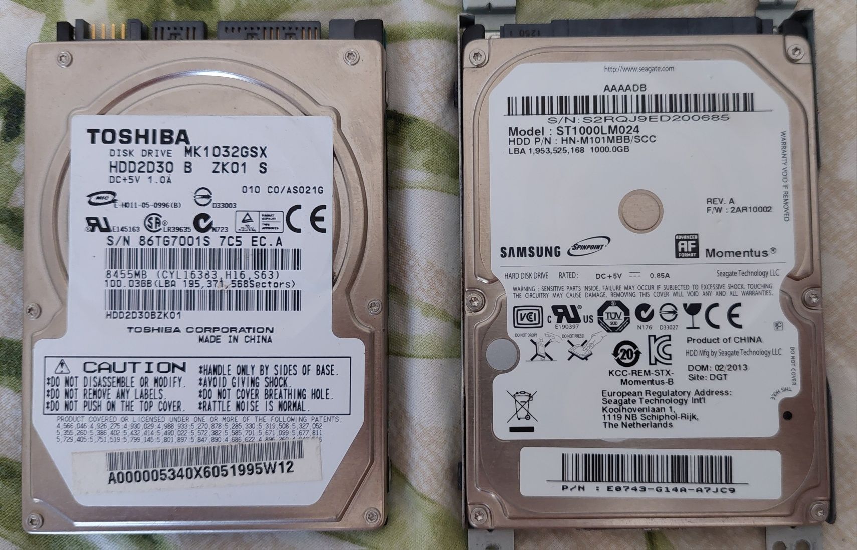 Dyski twarde HDD - Od 250GB do 1TB (Seagate, WD) Sprawne