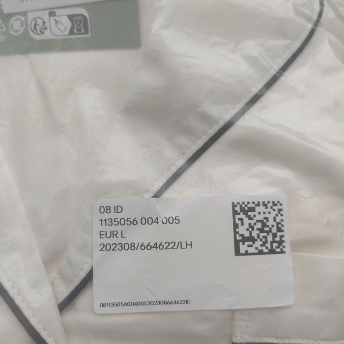 H&M nowa biała piżama L/XL satyna