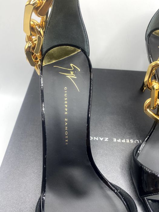 GIUSEPPE ZANOTTI Sandały na szpilce E300034 rozmiar 37