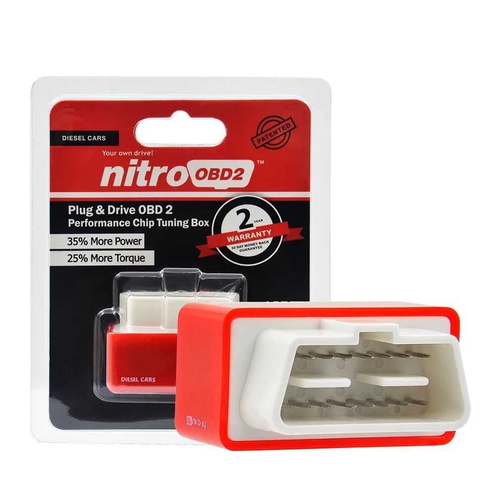 Чип-тюнинг Nitro OBD2 Chip Tuning Box бензин / дизель атво
