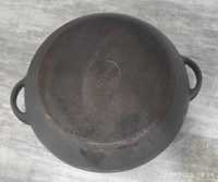 Сковорода чавунна з чавунною кришкою-сковородою, 30 см