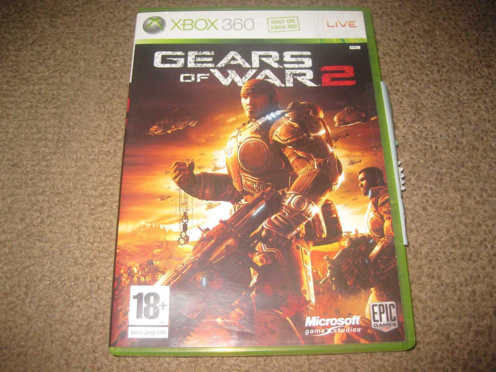 Jogo "Gears Of War 2" para a XBOX 360/Completo!