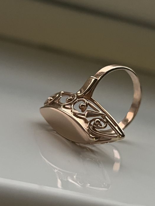 Золотое кольцо СССР Маркиза. Золота каблучка радянська