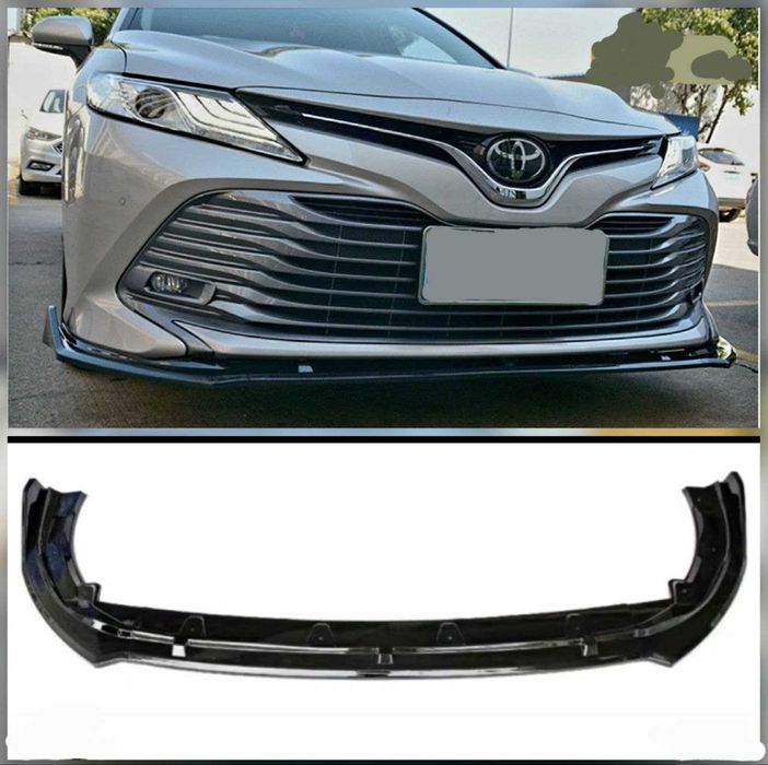 Сплиттер для Toyota Camry70 диффузор губа пороги спойлер сплiтер