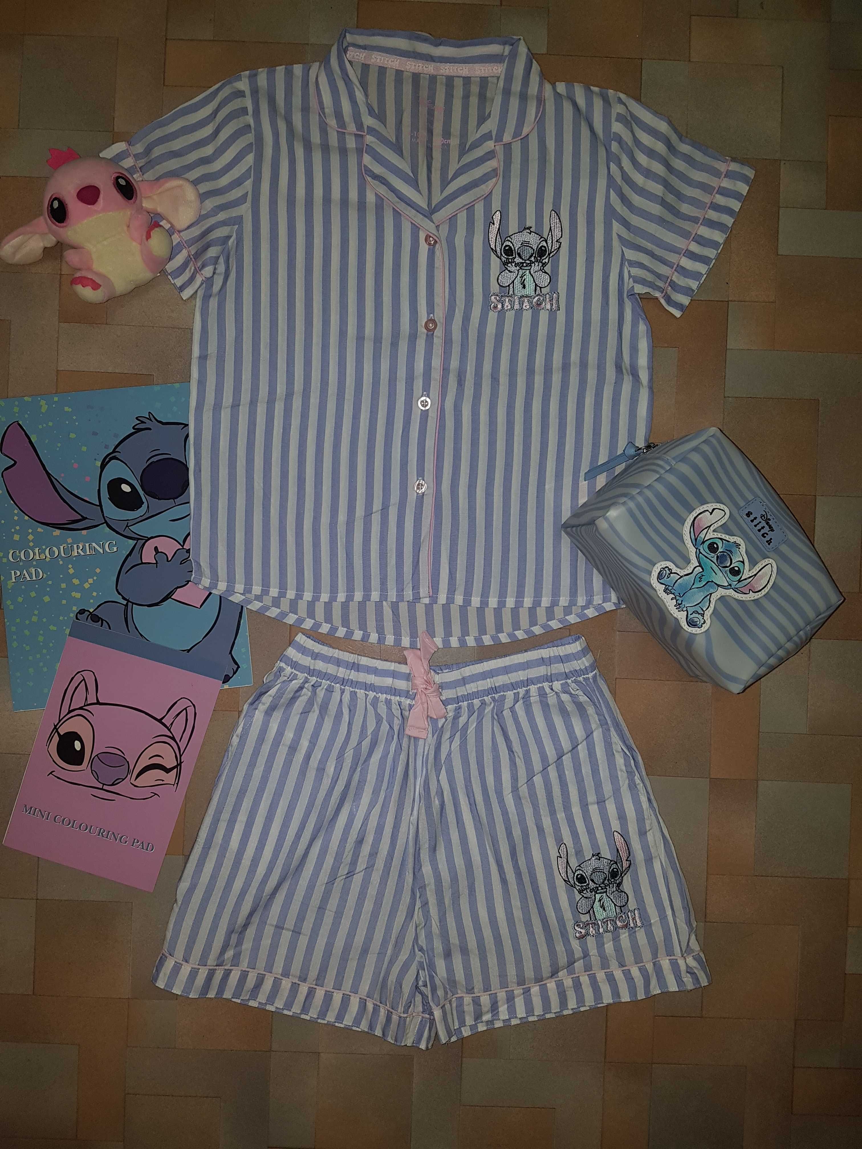 Легкая пижама Disney Стич лето, комплект модал, Stitch 7-9 лет 128 см