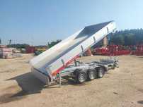 Burty stalowe 40cm  wszystkie otwierane 255x153 cm, siłownik wywrotu