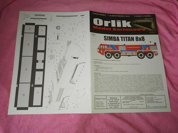 ORLIK - samochód pożarniczy SIMBA TITAN 8x8