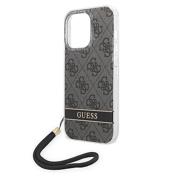 Etui Guess 4g Print Strap na iPhone 14 Pro Max - czarne