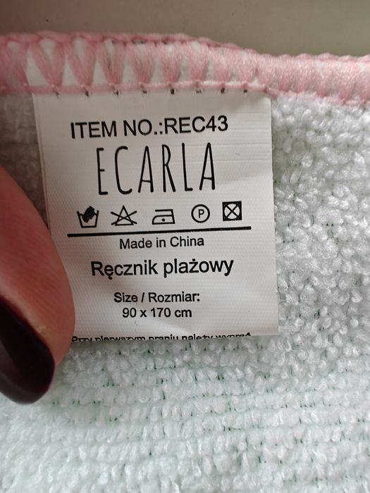 Ręcznik plażowy 90x170 flamingi