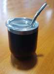 Kubek termiczny do yerba-mate w zestawie bombilla + pokrywka