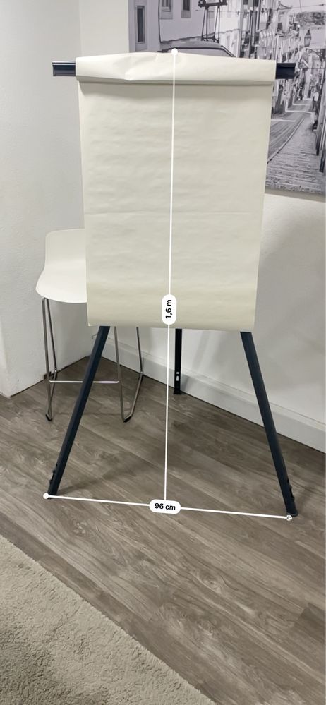 Flip chart em plastico ABS