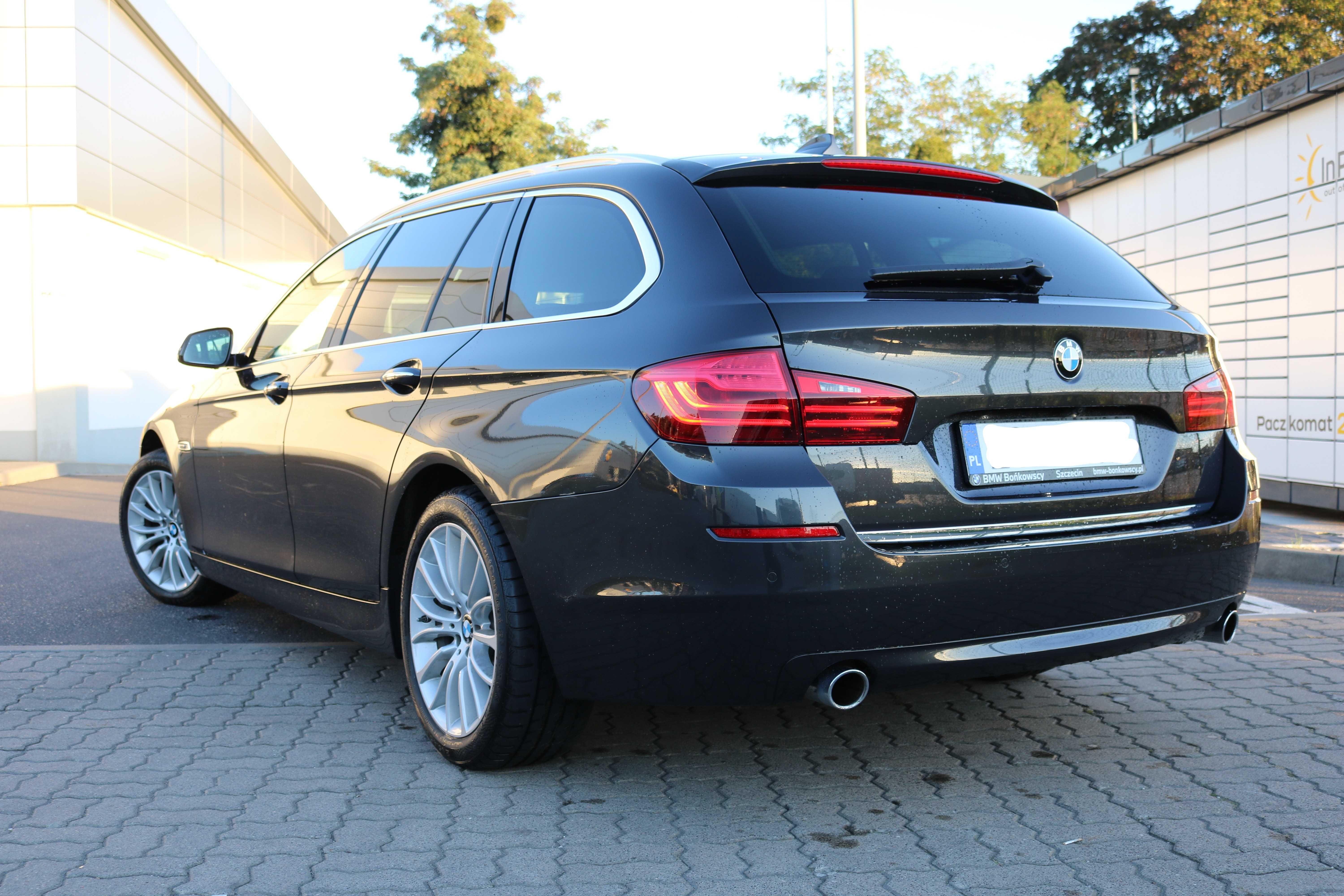 BMW 535d F11 xD Luxury kamery 360 , panorama, akty. temp. full opcja