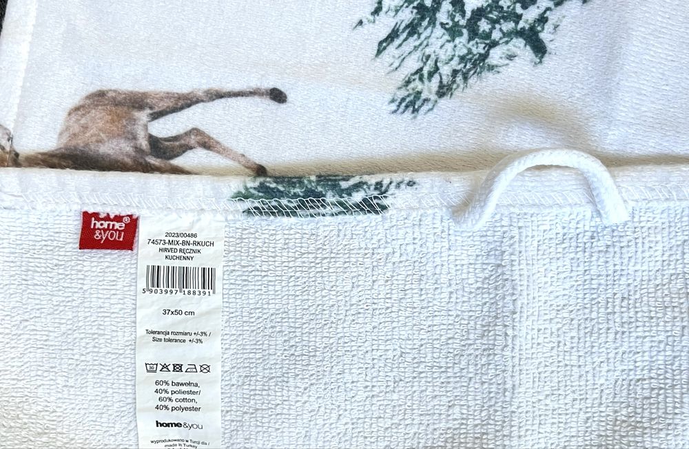 Home & you Hirved świąteczny ręcznik kuchenny renifery st bardzo dobry