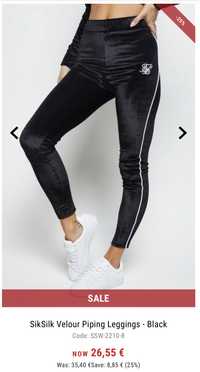 Legging siksilk novas com etiqueta tamanho 4 - XXXS bastante elástica