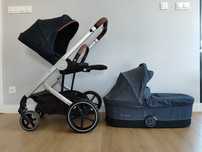 Wózek dziecięcy cybex balios s z gondolą spacerówką i adapterami