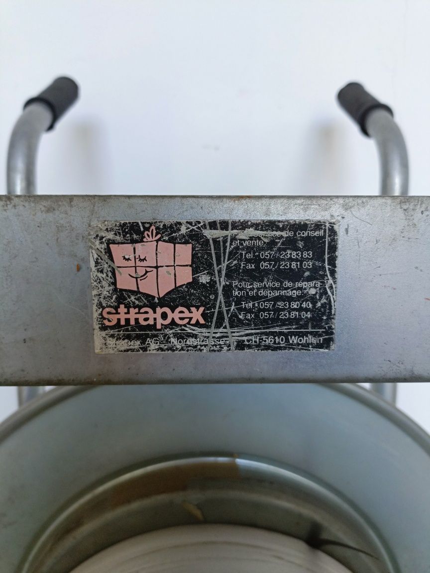 Bandownica, odwijacz do spinania palet / wózek, taśma i spinki 4000szt