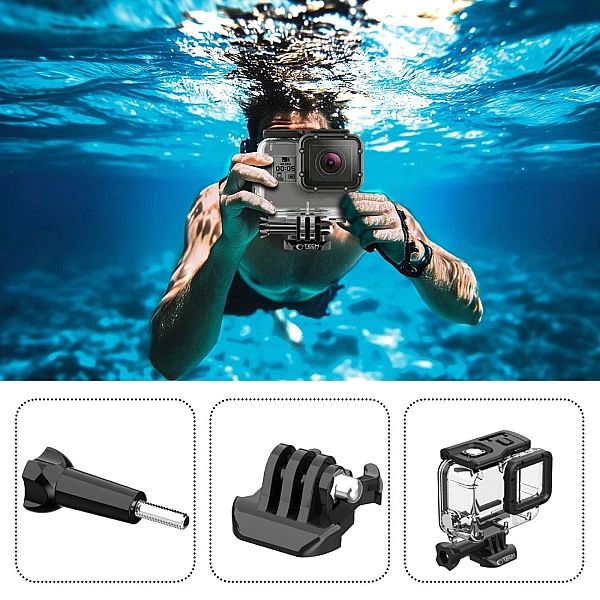 Etui Tech-Protect GA200 wodoodporne do GoPro Hero 5 / 6 / 7 - przezroc