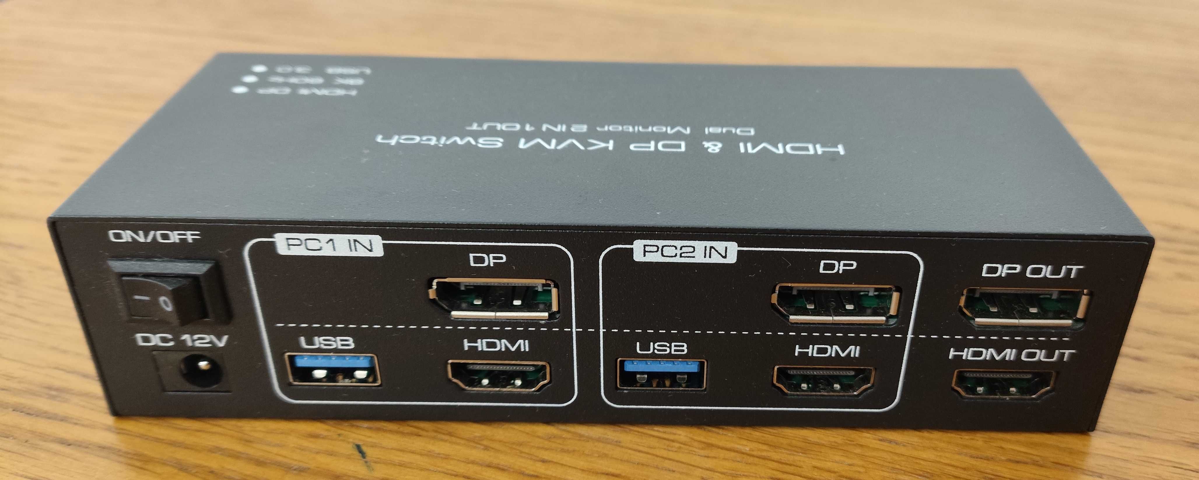 KVM Switch 2 PC´s x 2 Monitores HDMI & DisplayPort