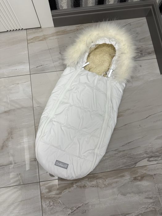 Зимовий дитячий конверт-кокон на овчині для новонароджених DoRechi