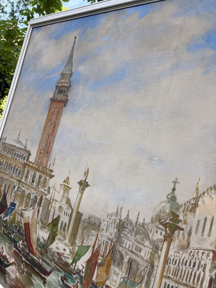 Obraz na płótnie oprawiony duży(171,5x131,5 cm )Wenecja