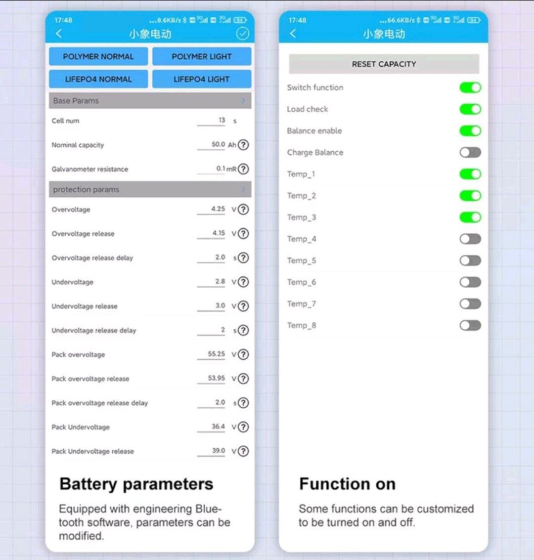 Smart BMS 22S 6S - 22S 50A Xiaoxiang JBD Балансир смарт бмс nzzr