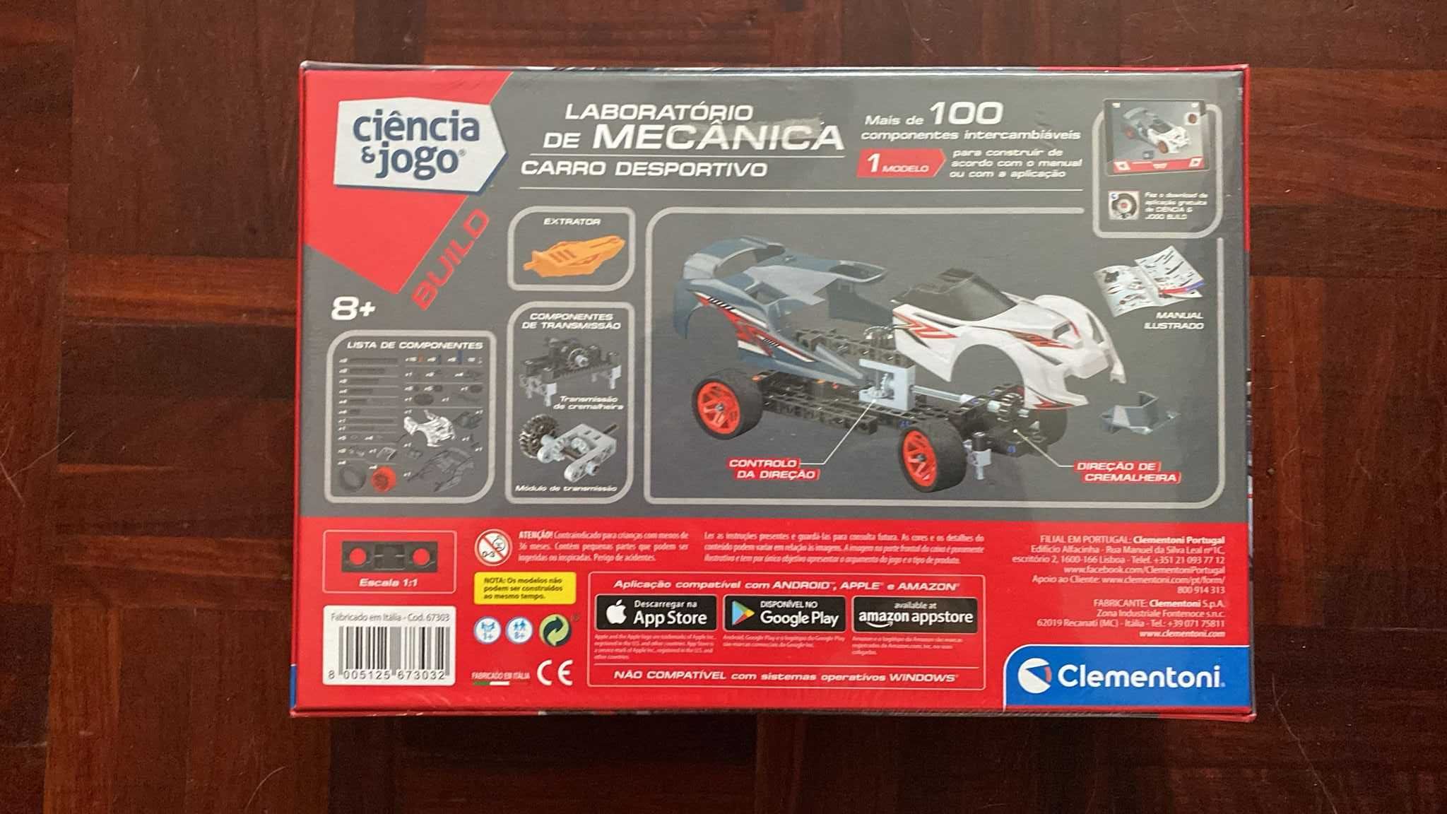 Laboratório Mecânica CLEMENTONI Carro Desportivo NOVO