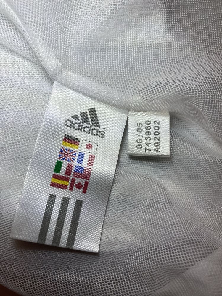 Biała bluza vintage adidas Niemcy olimpiada