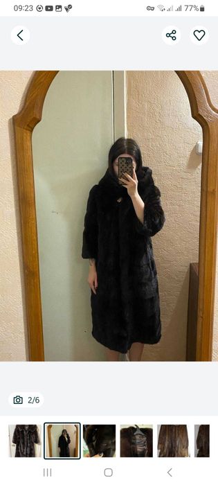 Шуба норковая Alonzo Cristi 48 р