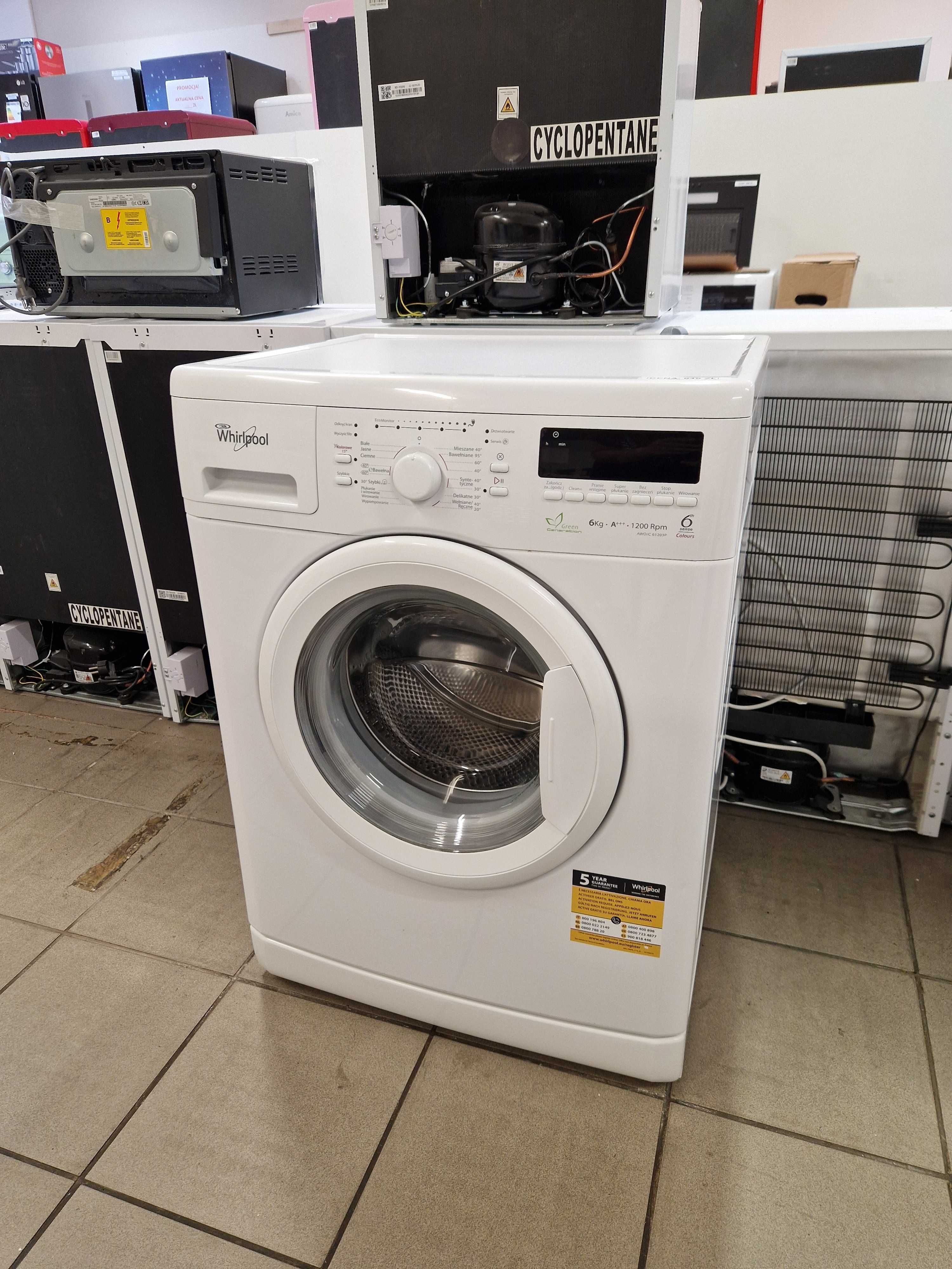 Pralka Whirlpool 6 kg / po regeneracji / używana / 30 dni gwarancji