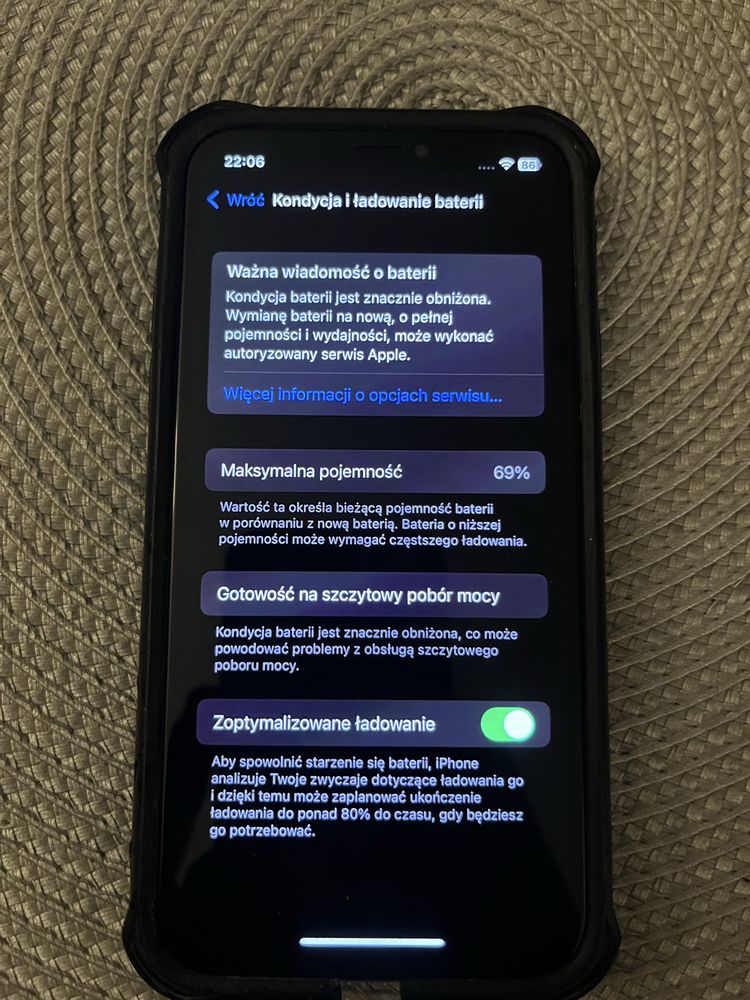 Iphone x bardo dobry stan