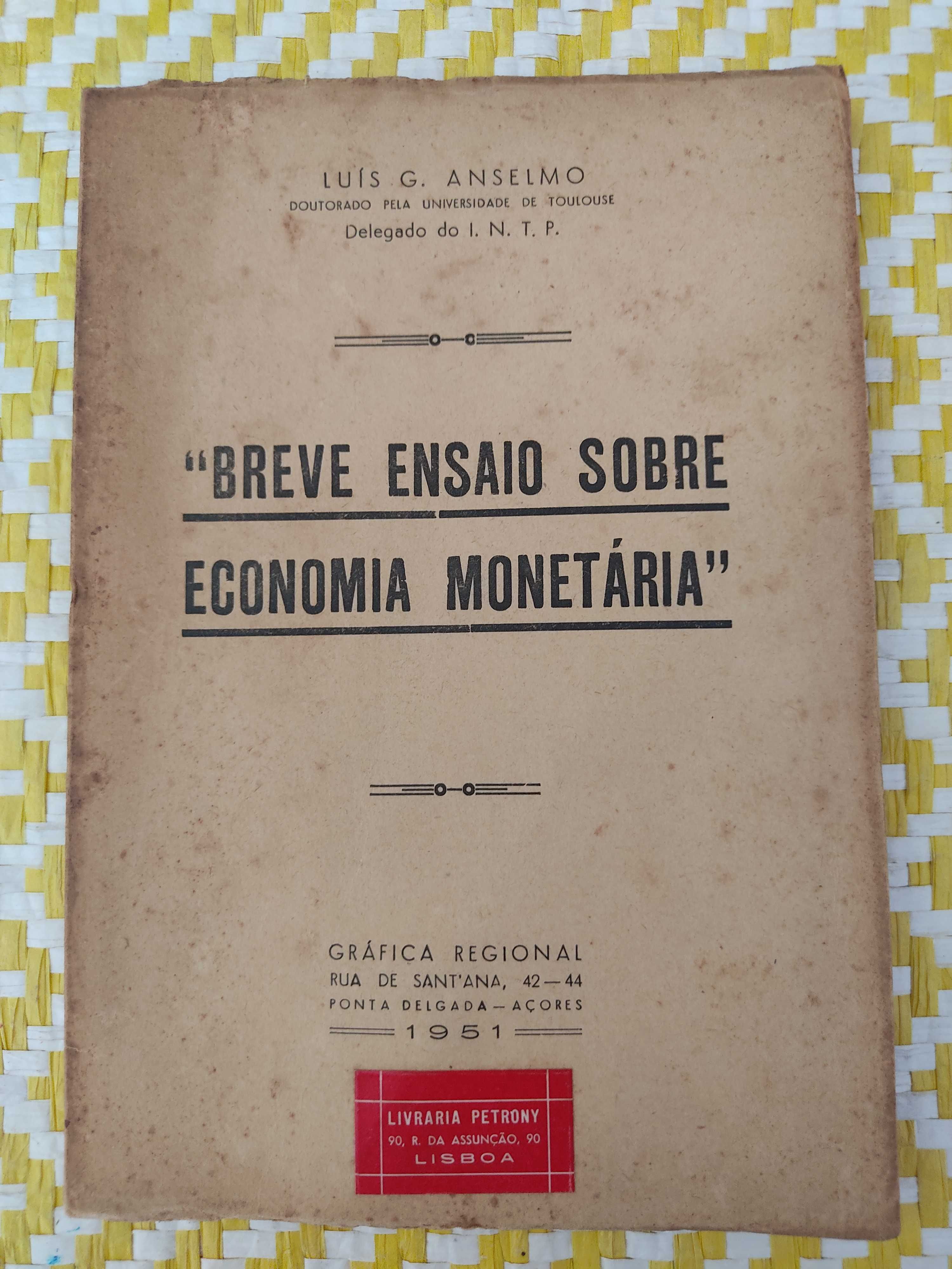 Breve ensaio sobre economia monetária – 
Luis G. Anselmo