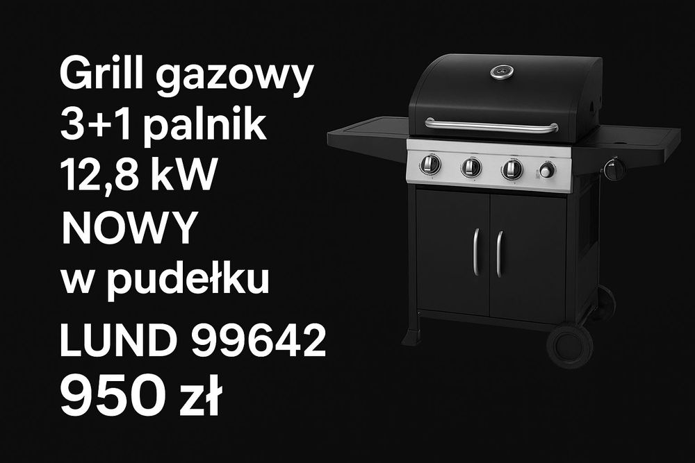Grill gazowy LUND 99642 NOWY, oryginalne opakowanie