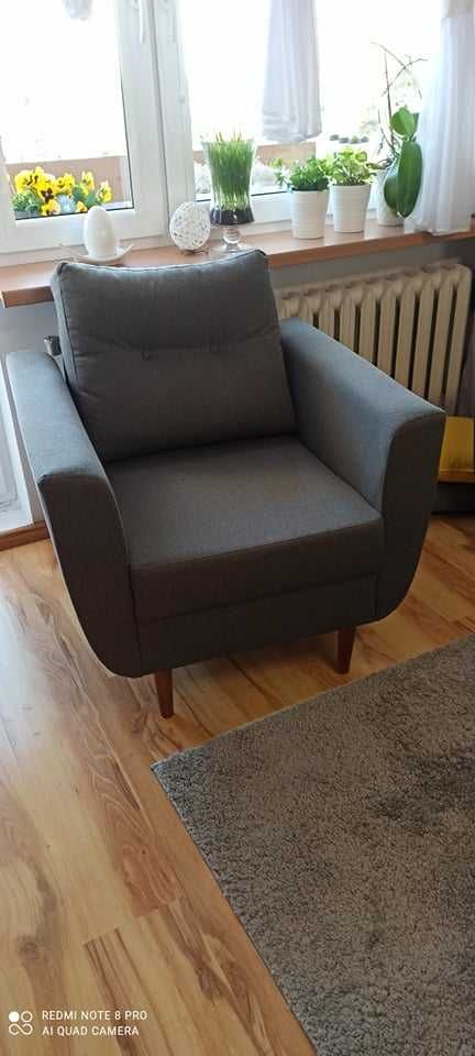 Sofa Diora z funkcją spania + fotel Diora z firmy Abra