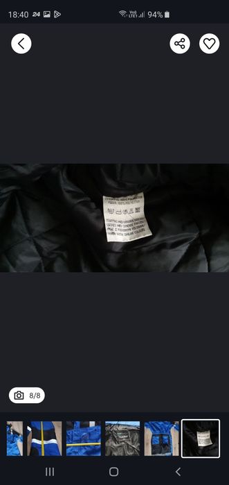 Kombinezon ocieplany z kapturem odpinanym BLUEWEAR męski rozmiar L