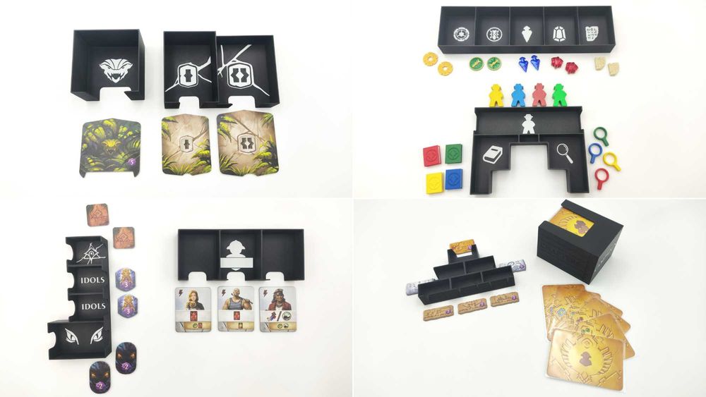 Zaginiona wyspa Arnak + 2 dodatki - Insert/organizer do gry planszowej