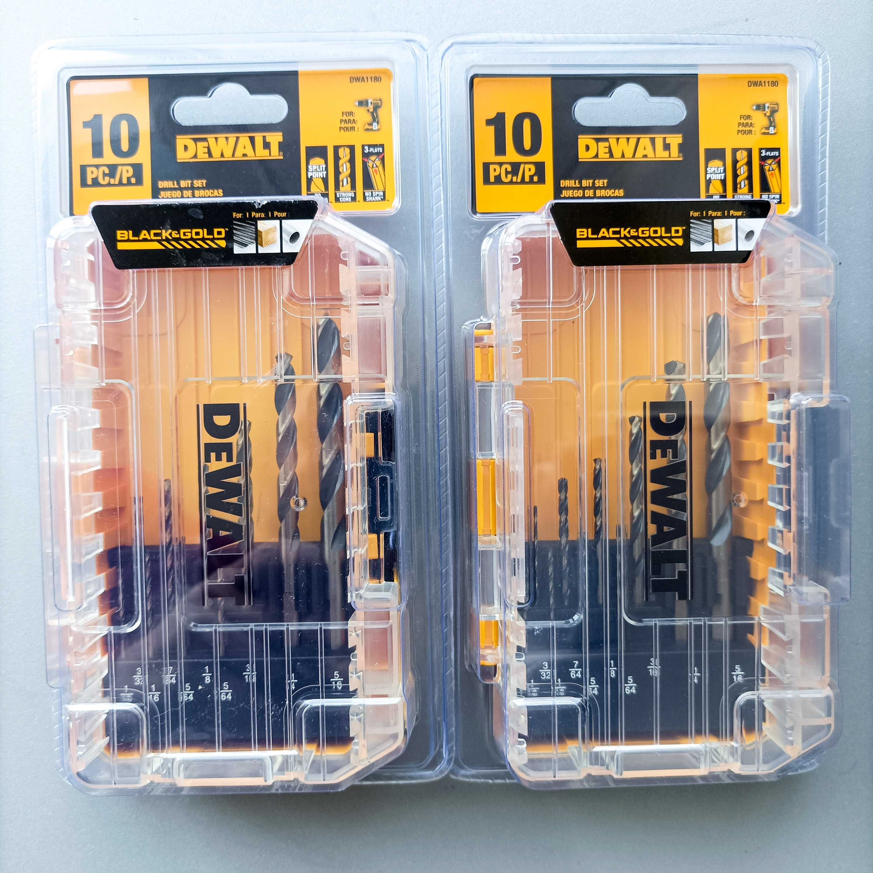 Набір свердел Dewalt Black and Gold 10 шт.
