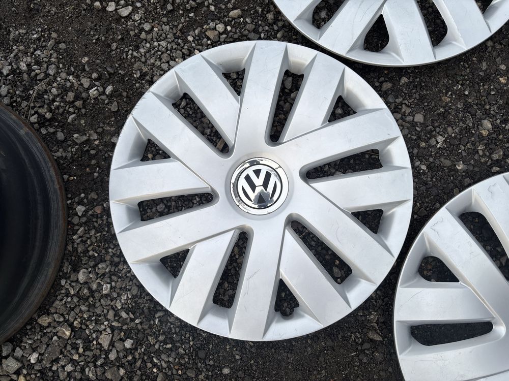 Piękne oryginalne kołpaki 15” Vw na spinki