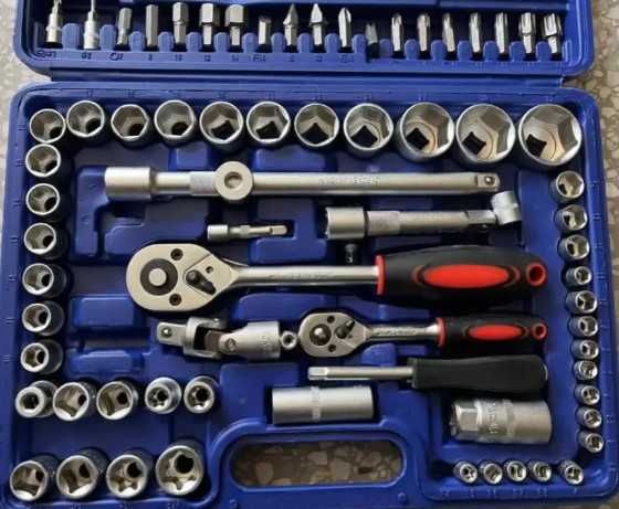 Міцний набір інструментів zhongxin 108 шт — хром-ванадієва сталь