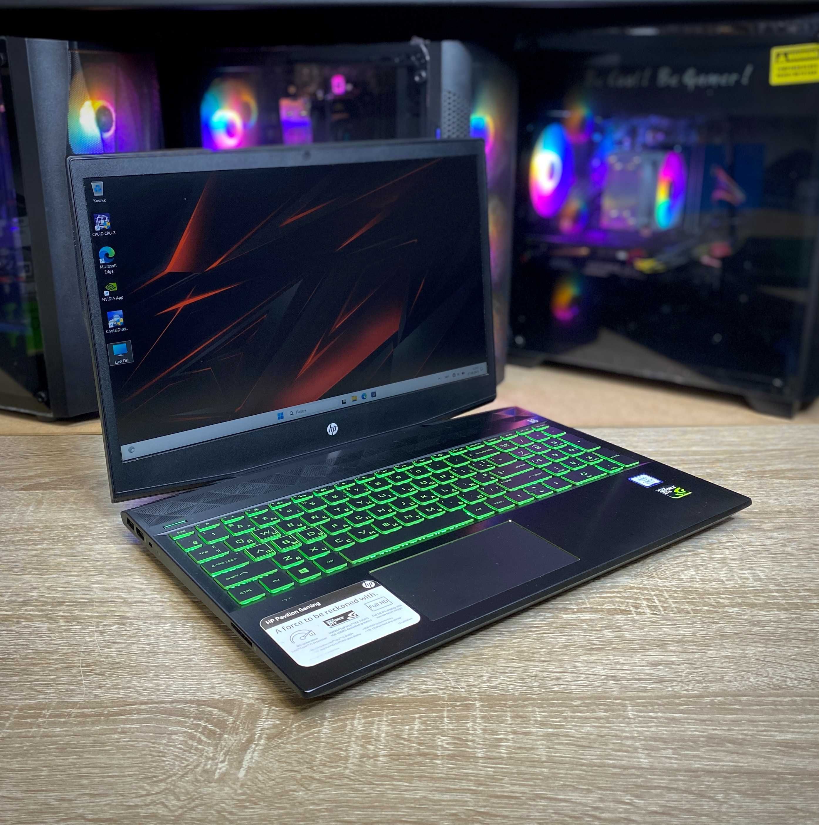 Ноутбук HP Gaming i5-8300H/16Gb/120SSD+500HDD/GTX1050Ti-4Gb ГАРАНТІЯ