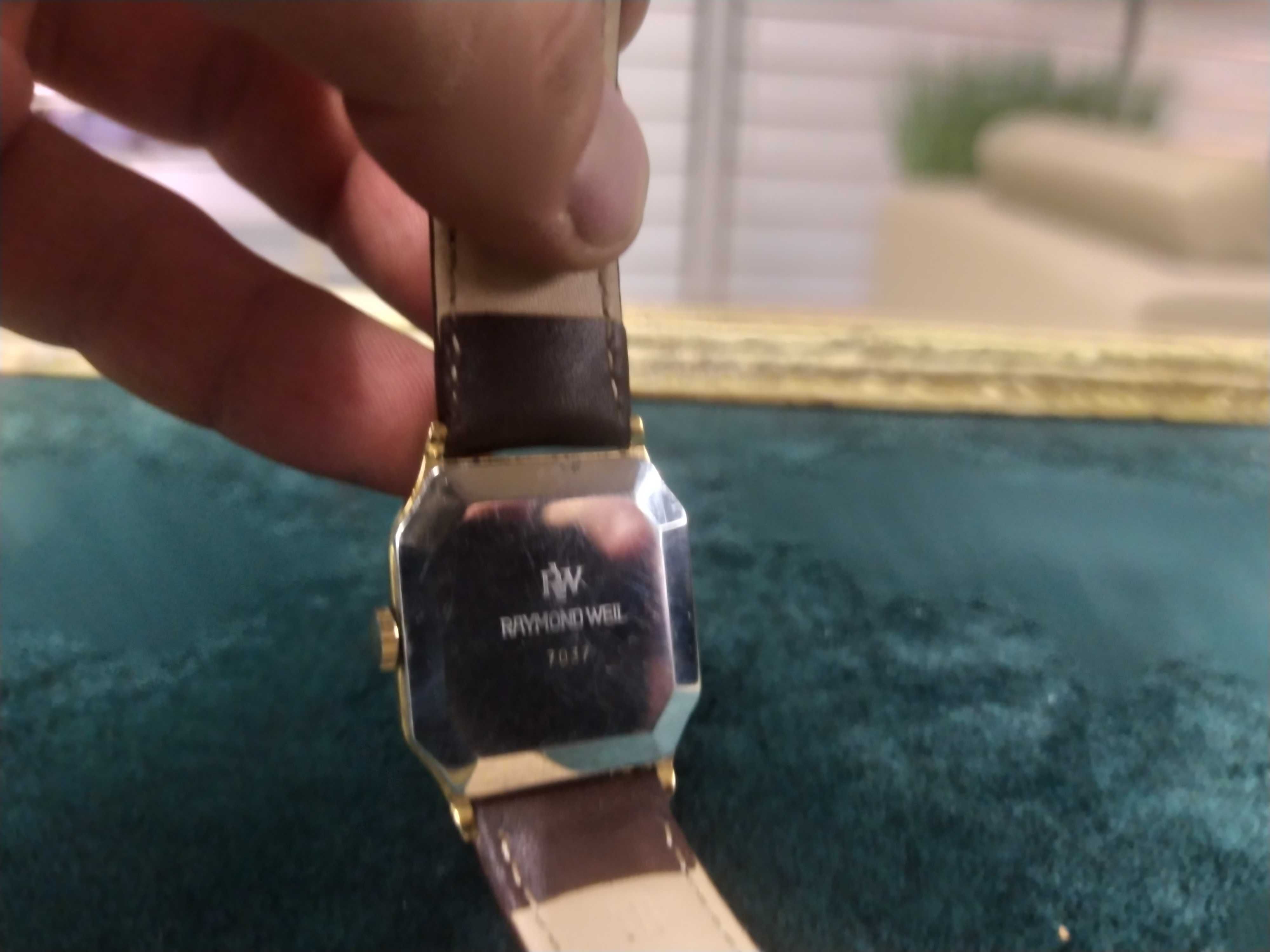 Piękny zegarek Raymond Weil Gold Gansterska Kostka Mechaniczny Swiss