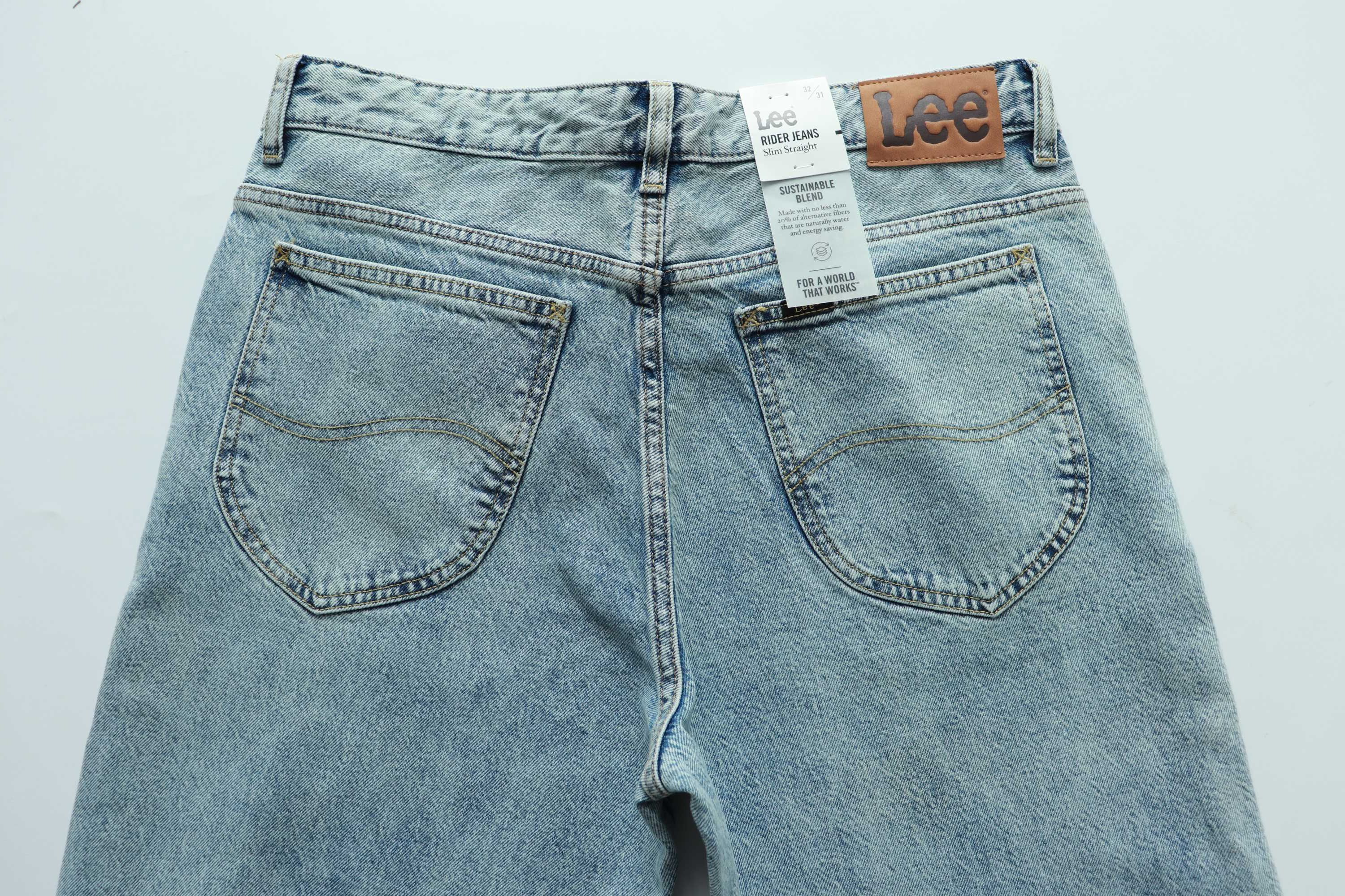 LEE RIDER JEANS W32 L31 damskie spodnie jansy slim straight nowe
