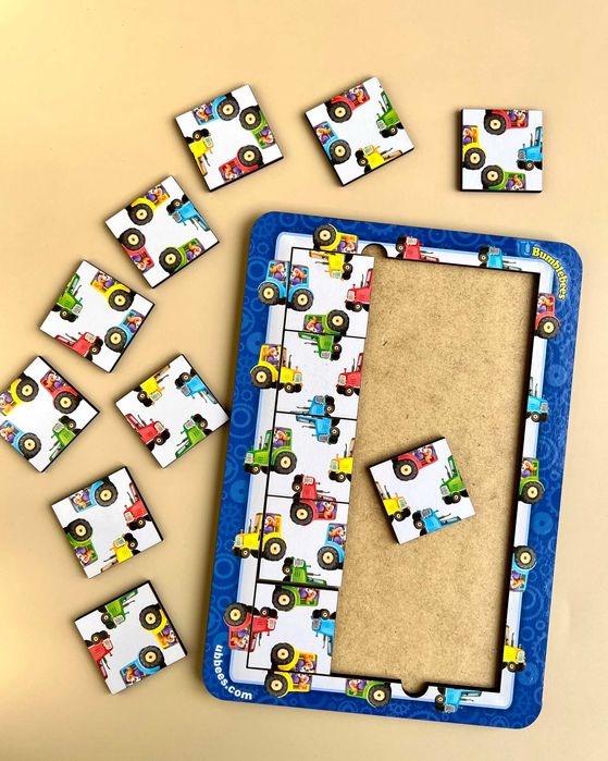 Пазл "Колір, рахунок та напрямки: папужки"